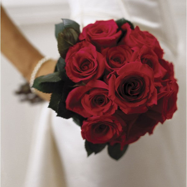 W2 Red Rose Bridal Bouquet